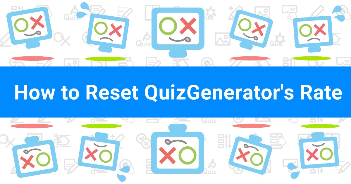 How to restore QuizGenerator's strategy rate to 0%.